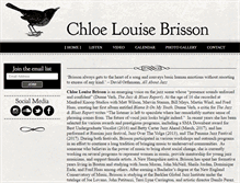 Tablet Screenshot of chloebrisson.com